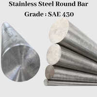 430 Stainless Steel Round Bar - Polished Silver Finish, Ideal For Structural Applications | Durable Steel Bars In Versatile Round Shape