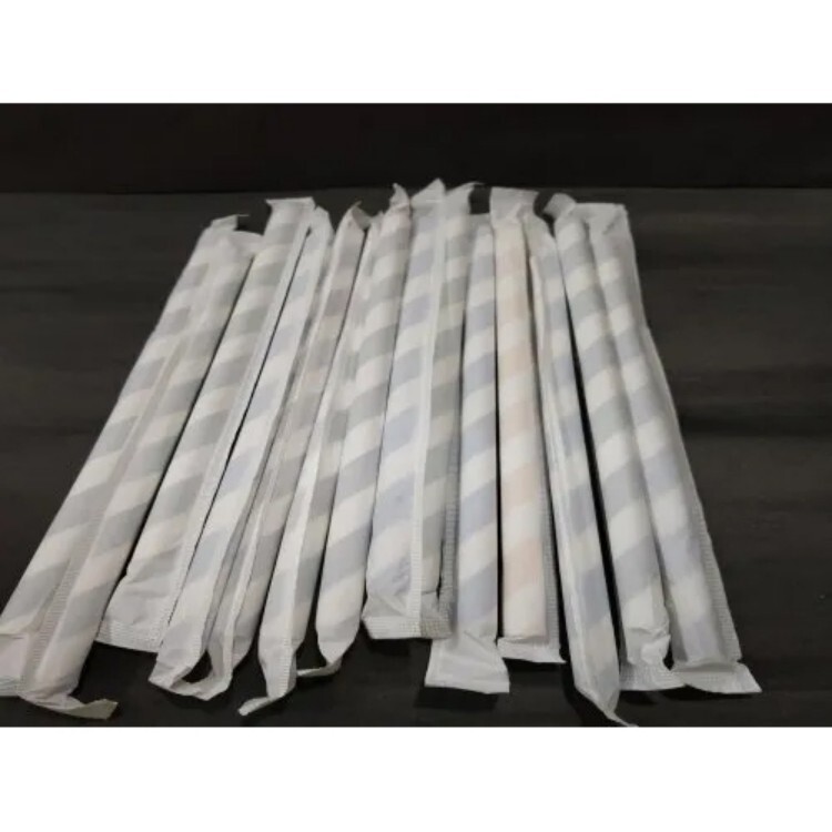 6 Mm X 197 Mm Printed Paper Wrapped Straw - Application: Commercial
