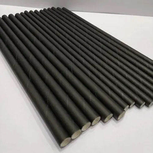 6 Mm And 8 Mm Plain Black Paper Straw Application: Commercial