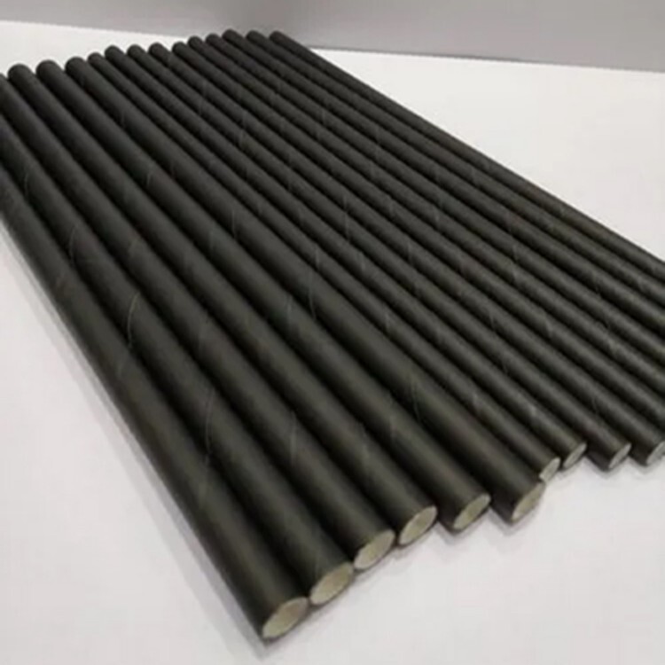 6 Mm And 8 Mm Plain Black Paper Straw - Application: Commercial