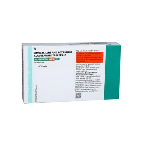 Amoxycillin And Potassium Clavulanate Tablets IP