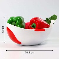 PLASTIC RICE PULSES FRUITS VEGETABLE NOODLES PASTA WASHING BOWL AND STRAINER (2892)