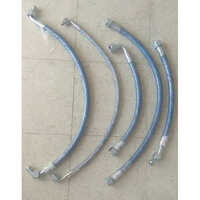 Flexible Metal Hose Assembly - Standard Size , Silver Color For Industrial Air And Oil Transfer Usage