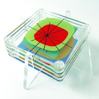 Acrylic Coasters - Durable Acrylic Material | Stylish Design, Ideal For Home And Office Use