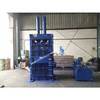 Tyre Vertical Baler Machine - Color: Blue