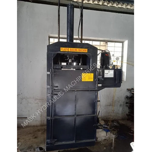 Grey Industrial Waste Baling Machine