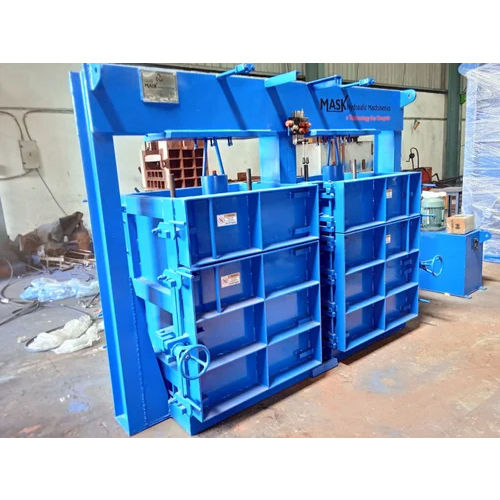 Double Chamber Single Cylinder Baler Machine