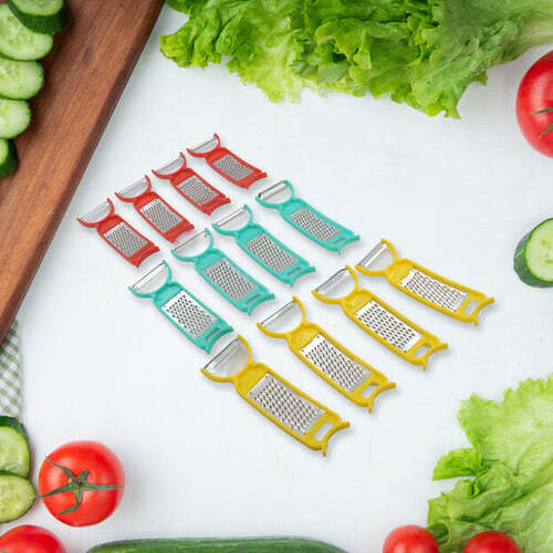 Kitchen 3 In 1 Multi Purpose Vegetable Peeler Grater Cutter For Food Preparation - Application: As Per Product Requirement