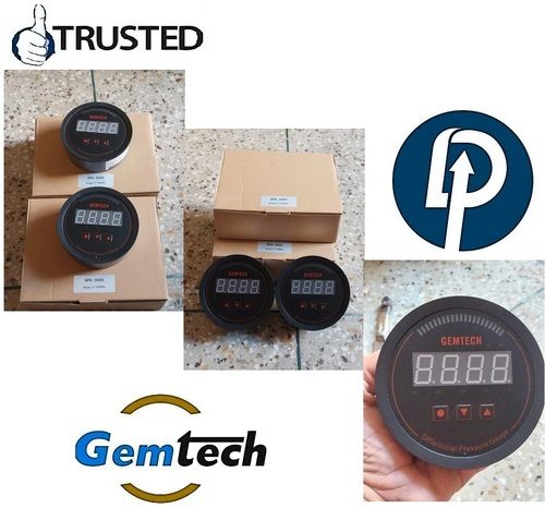 GEMTECH Series 3000 Digital Pressure Gauge Range 0 to 1.250 Mbar