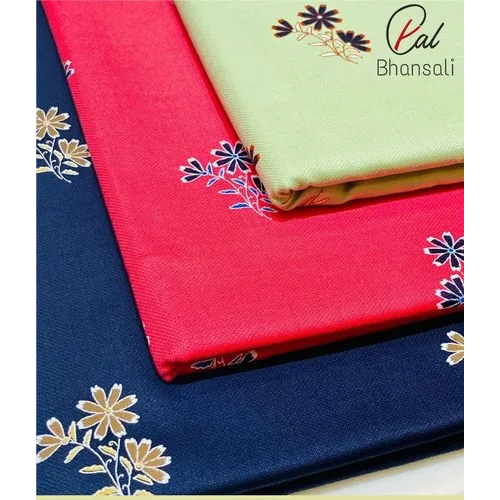 Floral cotton shirting fabric