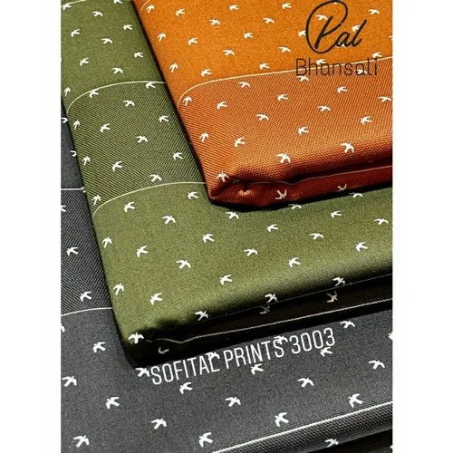 Fancy printed shirting fabric