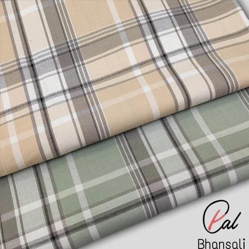 Milange check Fabric
