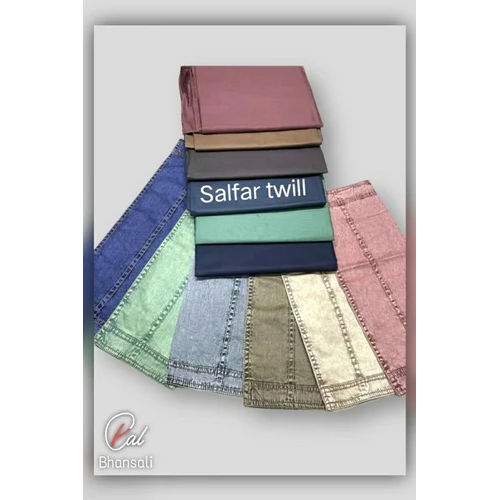 Multicolour Salfar Twill Fabric