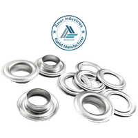 Rope Aluminum Eyelets - Top-grade Aluminum, Different Size Options , Sleek Silver Color For Versatile Indoor And Outdoor Use