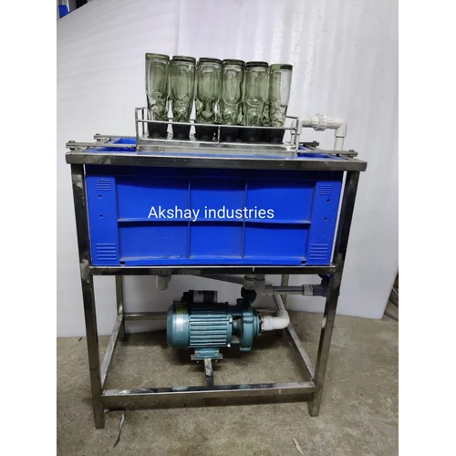 Semi-Automatic Goli Soda Bottle Rinsing Machine