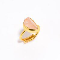 Silver Gold Plated Adjustable Ring