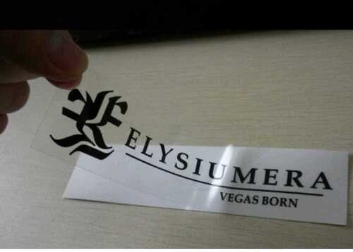 Transparent PVC stickers