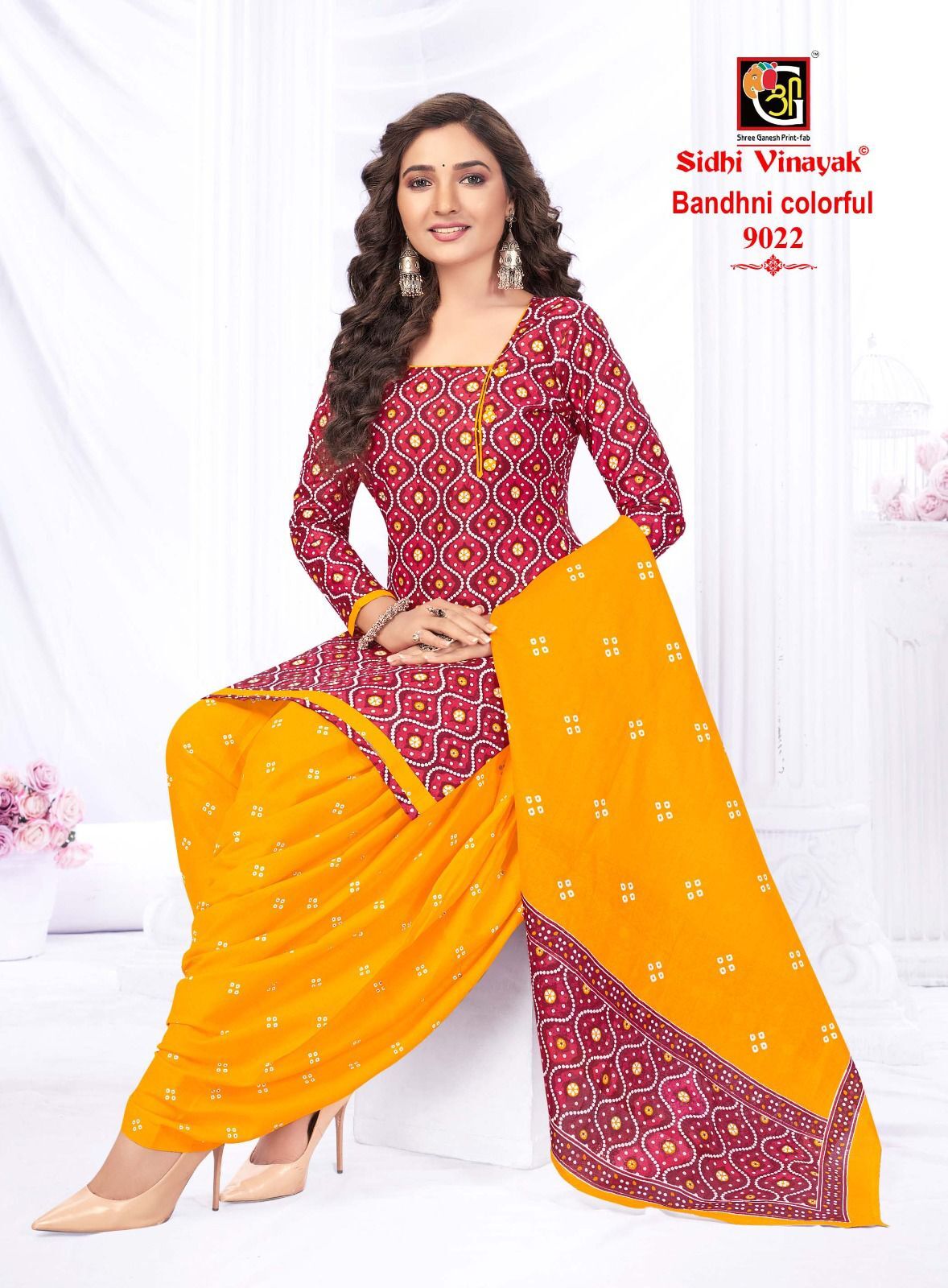 Sidhi Vinayak Bandhni Colourfull Vol-1 -Dress Material