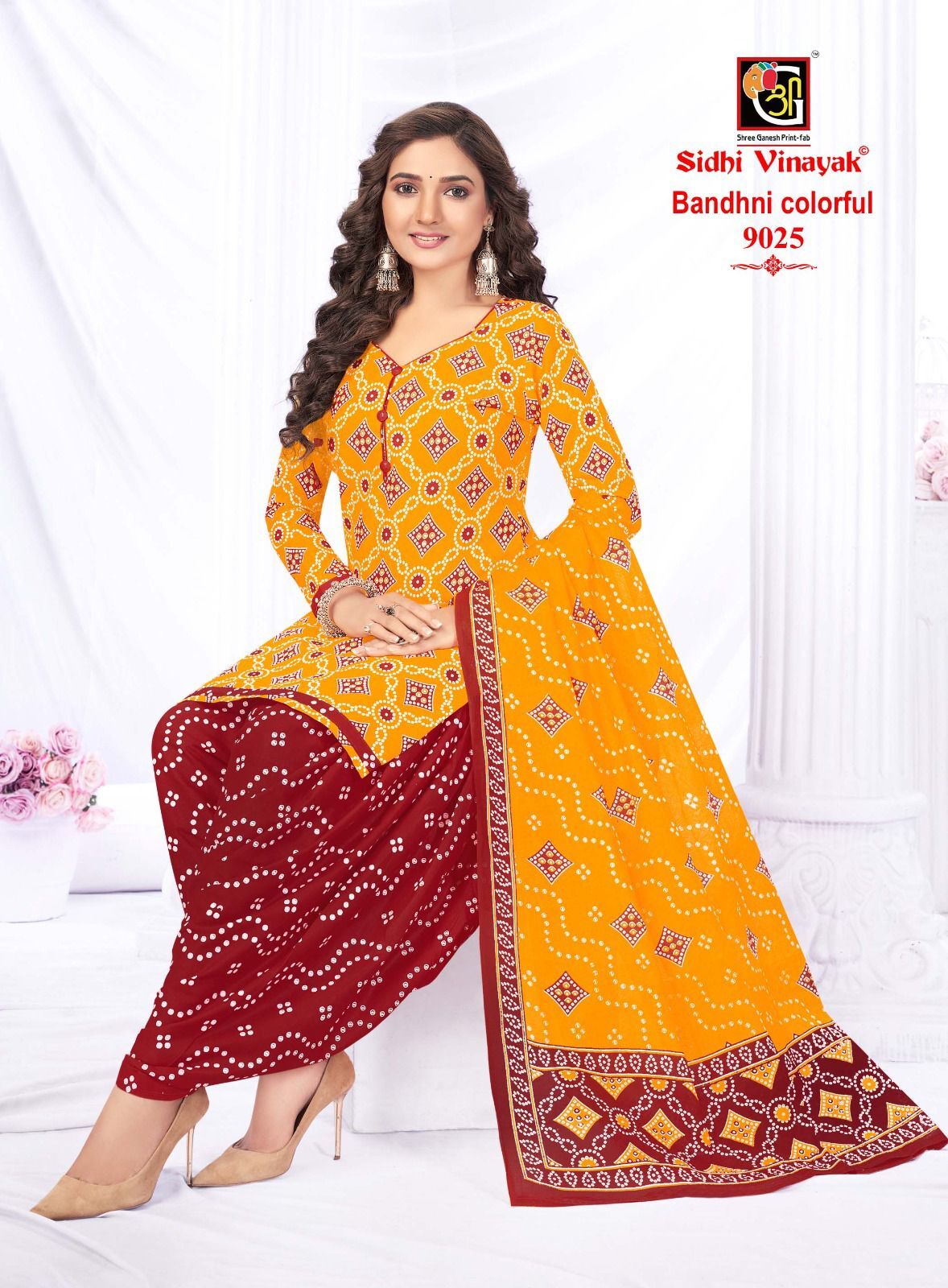 Sidhi Vinayak Bandhni Colourfull Vol-1 -Dress Material