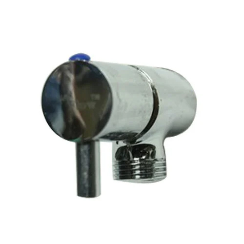 Cross Type Glossy Stainless Steel Flush Cock - Color: Silver