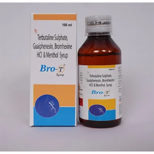 Terbutaline Bromhexine Guaiphenesin Syrup - Liquid Remedy for Respiratory Relief | Suitable for Adults Store in Cool & Dry Place Dosage as Directed by Physician