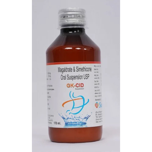 Gk-Cid Syrup 170 Ml Ingredients: Magaldrate & Simethicone Oral Suspension