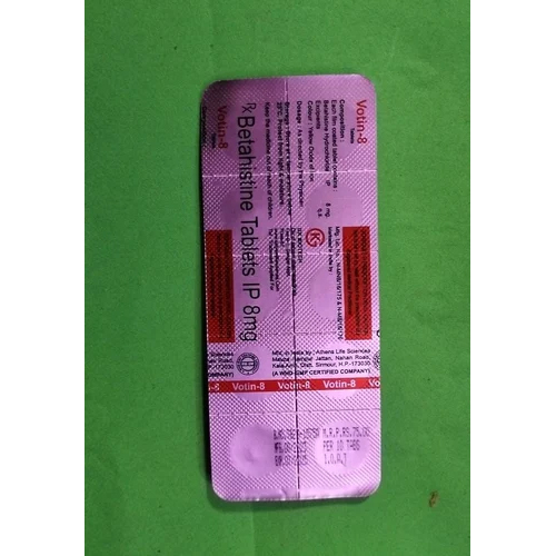 Betahistine Tablets Ip 8 Mg