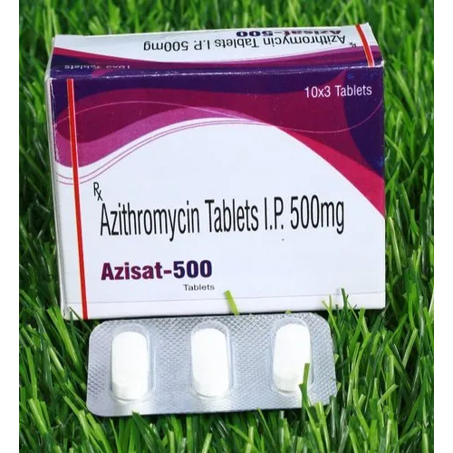 Azisat 500 Mg Azithromycin Tablets General Medicines