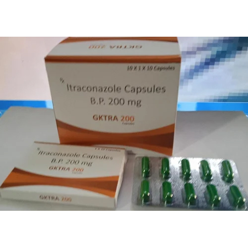 Itraconazole Capsule 200Mg ( Gktra 200Mg) General Medicines