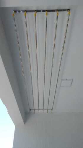 Apartment ceiling mounted cloth drying hangers in Ezhupunna Kochi