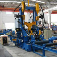 Blue Railway Bridge Beam Fabrication  Welding Machine