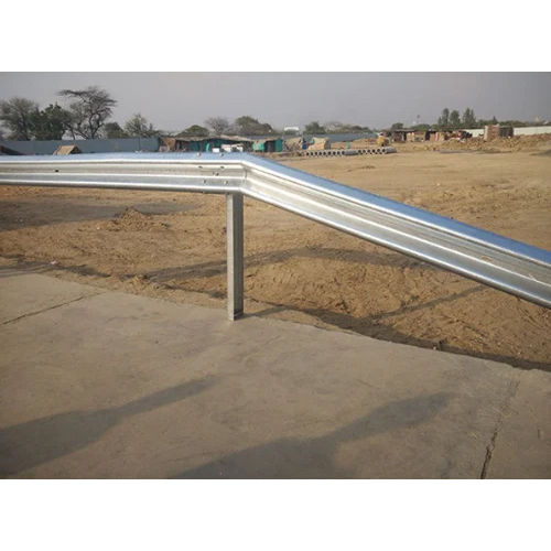 Galvanised Highway W Beam Metal Crash Barrier