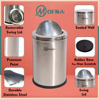 Stainless Steel Swing Dustbin