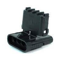 Delphi Weatherpack Connector 4wm - Black, Industrial Application | 1-year Warranty, Automotive Connectors