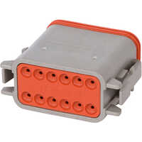 12wf Dt Connector - Gray, Automobile Use | 1-year Warranty, Ideal For Industrial Applications