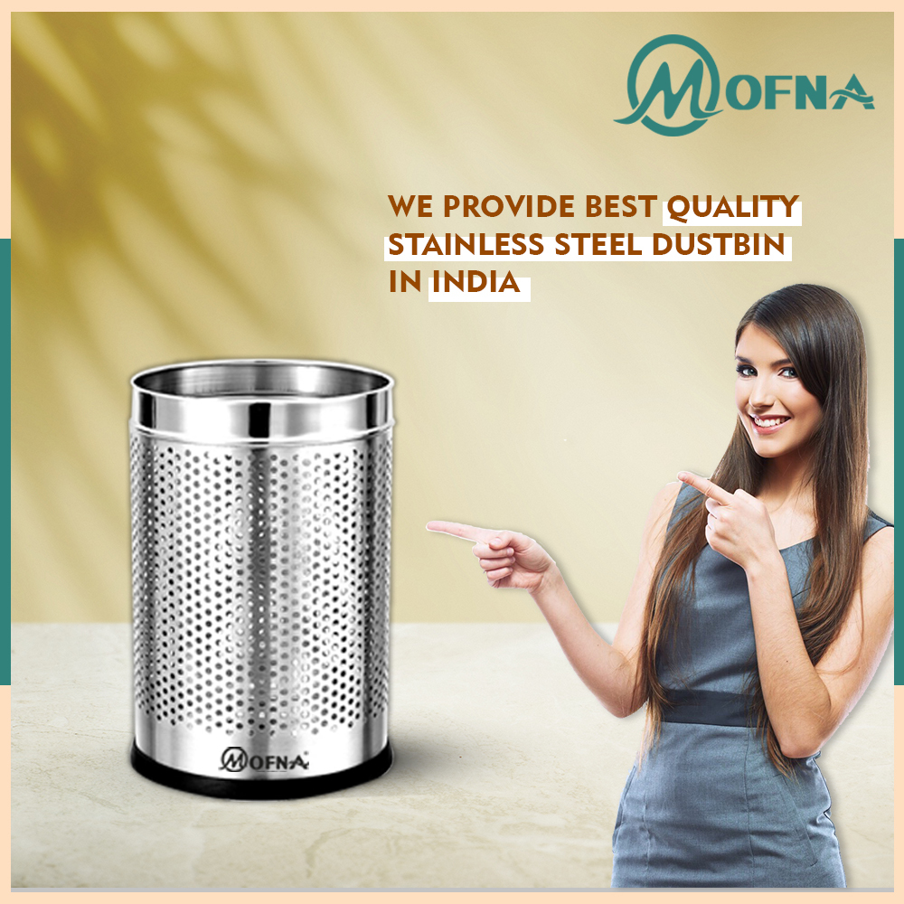 Stainless Steel Paper Basket Dustbin