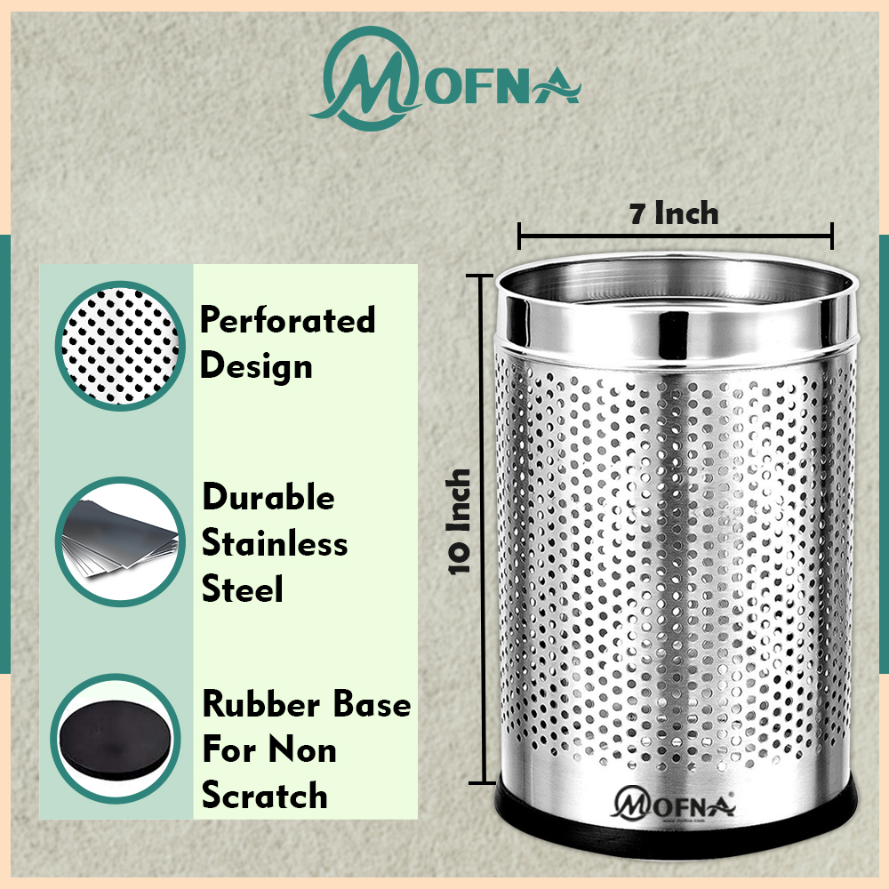 Stainless Steel Paper Basket Dustbin