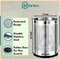 Stainless Steel Paper Basket Dustbin