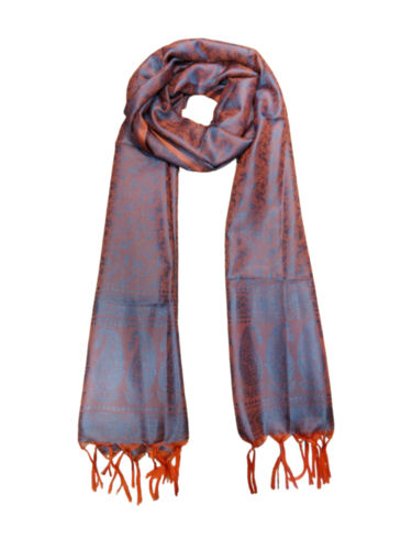 Silky Jacquard  Fringes Shawls