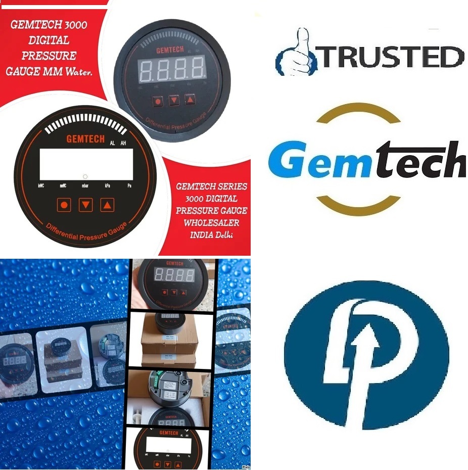 GEMTECH Digital pressure gauge wholesalers Dealers India by Triruvallur Tamil Nadu