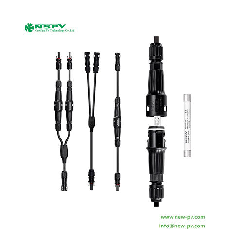 NSPV 2 To 1 Solar Cable Assembly PV Inline Fuse With Solar Connectors 1500VDC mc4 Fuse Connectors