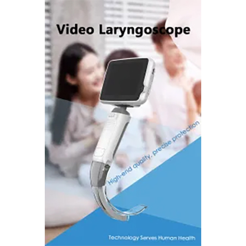 LED Ent Anti Fog Medical Grade Polycarbonate HD Camera Video Laryngoscope Set