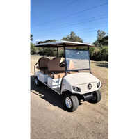 Battery Operated White Golf Car