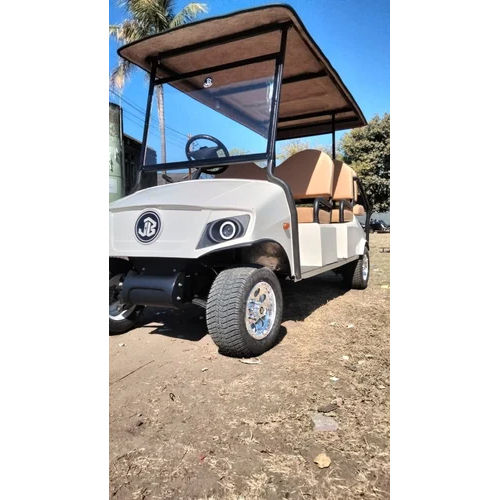 Battery Operated White Golf Car