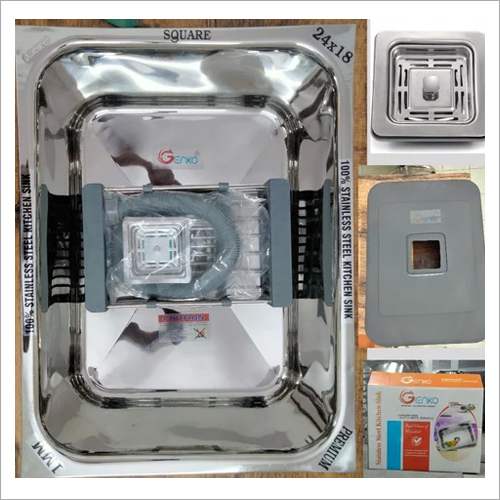 GENKO Stainless Steel Square Kitchen Sink