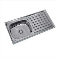 Single Bowl Drain Sink 37x18x8 Installation Type: Above Counter