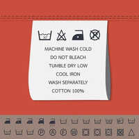 Printed Clothing Label - High-quality Pvc, Square Shape, Multicolored | Pressure-sensitive Adhesive, Easy Application With Shrink Label Tape