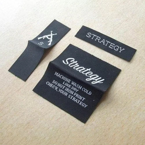 Multicolored Printed Garment Label