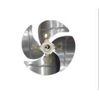 Aluminium Ac Fan Blade - Aluminium Material, Silver Color | Designed For Split Outdoor Unit Ac Blowers, Includes Warranty