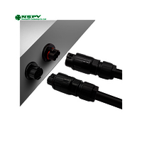 Waterproof 3p/4p/5p Solar Inverter Ac Connectors 500v With Tuv Certficate Solar Ac Wire Coupler - Color: Black